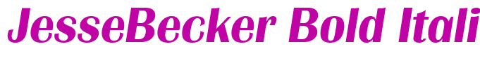 JesseBecker Bold Italic